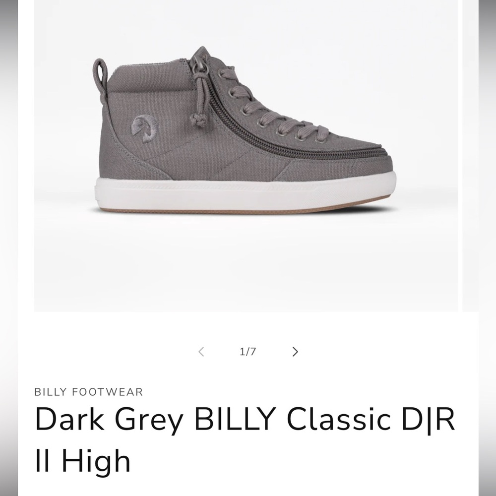 Gray High-Top Boots AFOs friendly